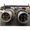 Image 5 : High Voltage 4 Pin Male Plugs, See Desc for Info