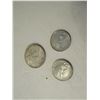 2 x 1967 SILVER Canadian quarters, 1 x 1967 cAnadian 50c Piece