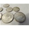 Image 2 : 4 x 1967 SILVER Canadian Quarters + 5 1967 dimes