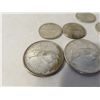 Image 3 : 4 x 1967 SILVER Canadian Quarters + 5 1967 dimes