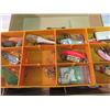 Image 1 : Fishing Tackle Box with Lot of New/Old Lures