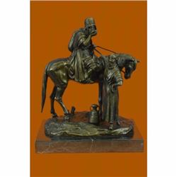 Man on Horseback Bronze Sculpture Hot Cast Lost Wax Statue