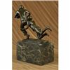 Image 3 : Two Muscular Football Players Rugby NFL Trophy Bronze Sculpture