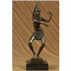Image 1 : Egyptian Dancer With Exotic Costume Bronze Sculpture on Marble base Statue