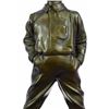 Image 4 : Ski Player Bronze Statue on marble base Sculpture