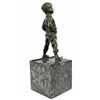 Image 6 : Ski Player Bronze Statue on marble base Sculpture