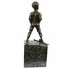 Image 7 : Ski Player Bronze Statue on marble base Sculpture