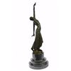 Image 8 : Egyptian Dancer Bronze Statue on marble base Sculpture