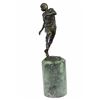 Image 9 : Football Player Bronze Sculpture on Marble base Statue