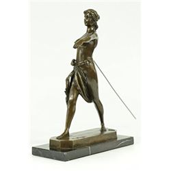 Diana The Huntress Bronze Statue on Marble Base Sculpture