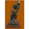 Image 1 : Mini Skeleton Bronze Sculpture on Marble base Statue