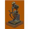 Image 5 : Mini Skeleton Bronze Sculpture on Marble base Statue