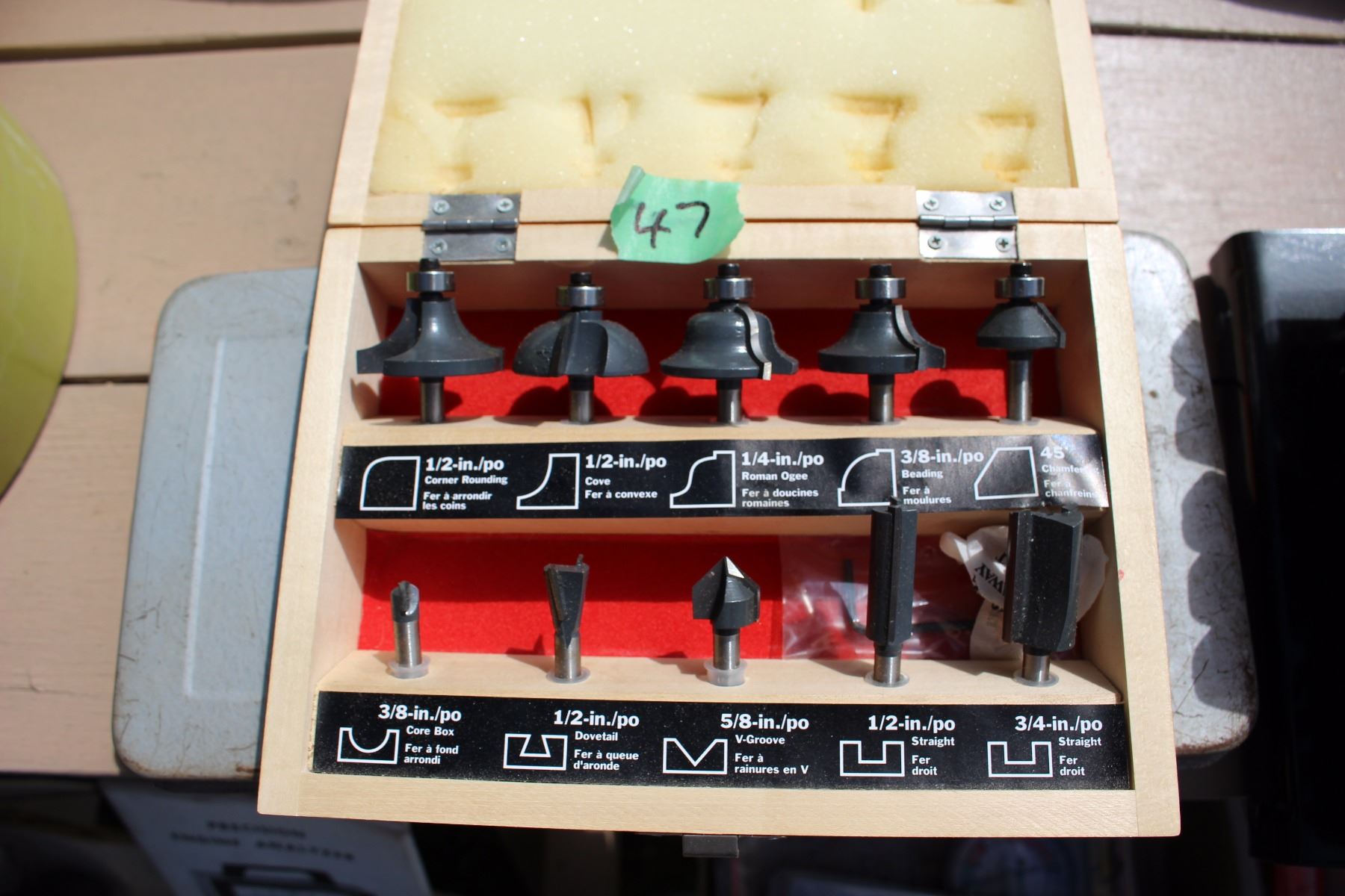 10 pc. Craftsman Router Bit Set