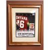 Image 1 : JOE MONTANA SIGNED FRAMED PHOTO (DECEMBER 15/1997) JERSEY RETIREMENT "CANDLESTICK PARK"