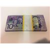 Image 2 : 100 UNCIRCULATED SEQUENTIAL NEW TEN CANADIAN TEN DOLLAR BILLS LOT