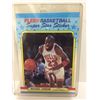 Image 1 : 1988-89 Fleer Basketball Michael Jordan Super Star Sticker Card # 7/11