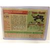 Image 2 : 1955 TOPPS #124 HARMON KILLEBREW ROOKIE BASEBALL CARD