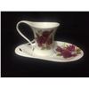 Image 1 : ROYAL ELFREDA ACE CURVEDRED POPPIES CUP & SAUCER (ALLISON LL DESIGN MINT)