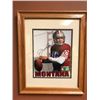 Image 1 : JOE MONTANA SIGNED 8" X 10" FRAMED PHOTO (12" X 15" W/ FRAME)