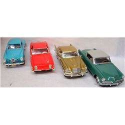 4 VINTAGE STUDEBAKER CARS