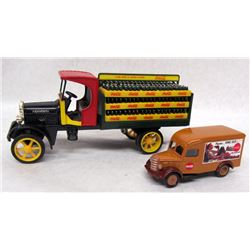 2 COCA COLA BRANDED TRUCKS