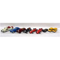 9 SMALL ASSORTED CARS