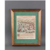 Image 2 : 17th-18th Century Lithograph on Paper Framed