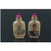 Image 1 : 2Pc Chinese Peking Glass Snuff Bottles Ma Shaoxuan