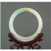 Image 4 : Burma Green Jadeite Carved Ruyi Bangle