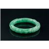 Image 1 : Burma Green Jadeite Carved Bangle