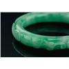 Image 2 : Burma Green Jadeite Carved Bangle