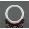 Image 3 : Burma White Jadeite Carved Bangle