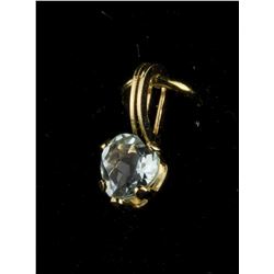 14k Gold and Aquamarine Pendant Retail $100