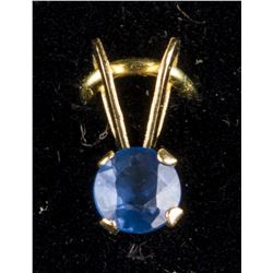 14k Gold Sapphire Pendant Retail $120