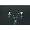 Image 1 : 3.5ct Sapphire & 0.2ct Diamond Earrings CRV $1600
