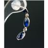 Image 3 : 3.5ct Sapphire & 0.2ct Diamond Earrings CRV $1600