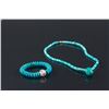 Image 1 : 2 PC Chinese Turquoise Bracelet and Necklace