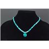 Image 2 : 2 PC Chinese Turquoise Bracelet and Necklace