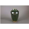 Image 2 : Porcelain Green Monochrome Octagon Pottery Vase