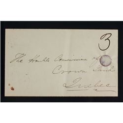 Canada 1854 Envelope with Mark 3 and Wax Seal