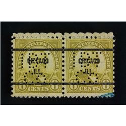 2 PC United State 1923 Eight Cent Stamp Precancel