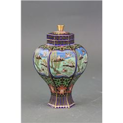 Chinese Fine Cloisonne Vase with Cover