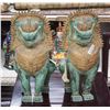 Image 1 : Pair Thai Bronze Lion Statue with Tags