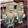 Image 2 : Pair Thai Bronze Lion Statue with Tags