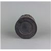 Image 4 : Chinese Black Wood Carved Lotus Brush Pot