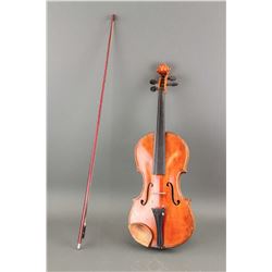 Old Trade Mark Boston Violin with Case and Bow