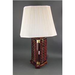 Chinese Abacus Lamp with Shade