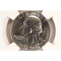 1976-D WASHINGTON QUARTER NGC MS67