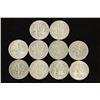 Image 2 : 10 ASSORTED SILVER ROOSEVELT DIMES