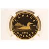 Image 1 : 2016 GILT CANADA SILVER DOLLAR LOONIE